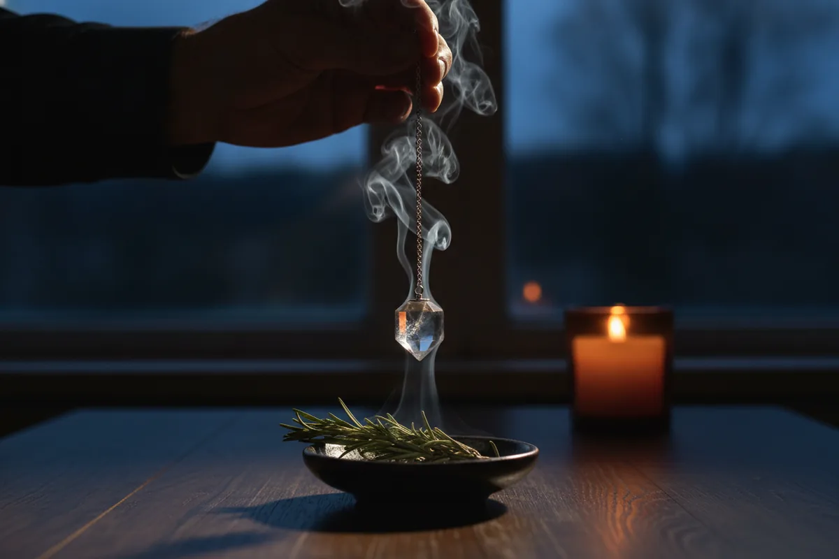 Comment purifier et recharger son pendule : pierre, laiton, bois, pleine lune et fleur de vie